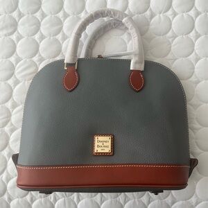 NWT Dooney & Bourke Slate and Brown Women's Bag